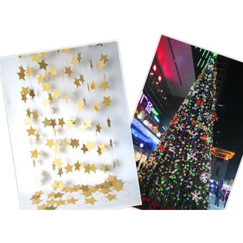 New Baby Shower Wedding Party Bunting Star Paper 4m Decoration Banner Drop Garland