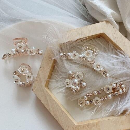 New Hyperbole Big Pearls Acrylic Hair Claw Clips Big Size Makeup Hair Styling Barrettes for Women Hair Accessories