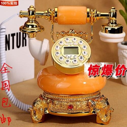 Genuine imitation wood antique telephone caller European antique landline cable technology special offer