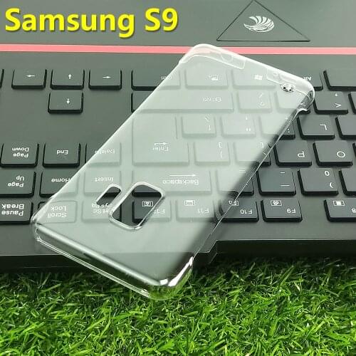 For Samsung Galaxy S9 Clear Phone Case Back Cover Hard PC Case Borderless Protective Case