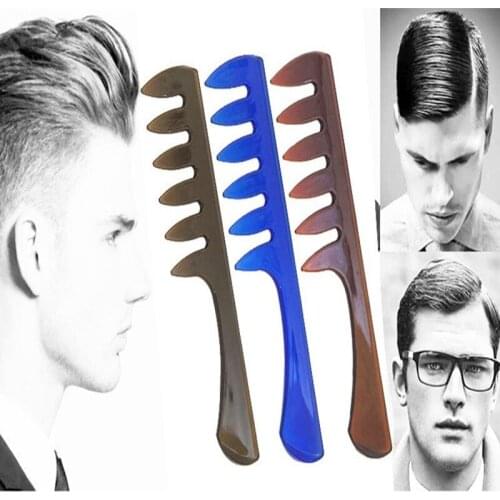 Hair Comb Male Hairs Brush Plastic Classic Oil Slick Styling Anti-static Detangling Fashion Wide Hairbrush For Man Gentleman