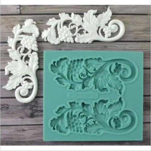 Silicone grapes wedding christmas fondant cake decoration mold diy chocolate mold