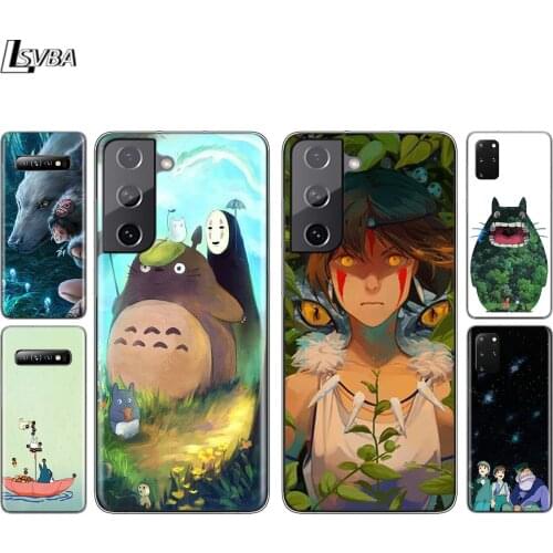 Cute Studio Ghibli Silicone Cover For Samsung Galaxy S21 S20 FE Ultra S10 S10E Lite S9 S8 S7 Plus Phone Case
