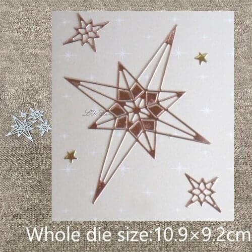 XLDesign Craft Metal Cutting Dies cut dies 4pcs stars decoration scrapbook Album Paper Card Craft Embossing die cuts
