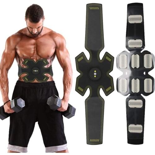 Abdominal Muscle Stimulator Trainer waist massager EMS Abs Fitness Training Gear Muscles Electrostimulator Toner Exercise