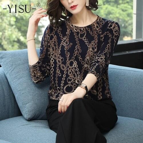 YISU Spring Autumn Sweater Women O Neck Long Sleeve Loose Thin Knitting Sweater Female Tops Pullover Knitwear Printed sweater