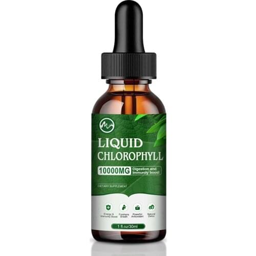 Minch Liquid Chlorophyll Drops Extract Chlorophyll Liquid Dietary Supplement Supplement for Skin Care Hair Care Detox Skin Oil