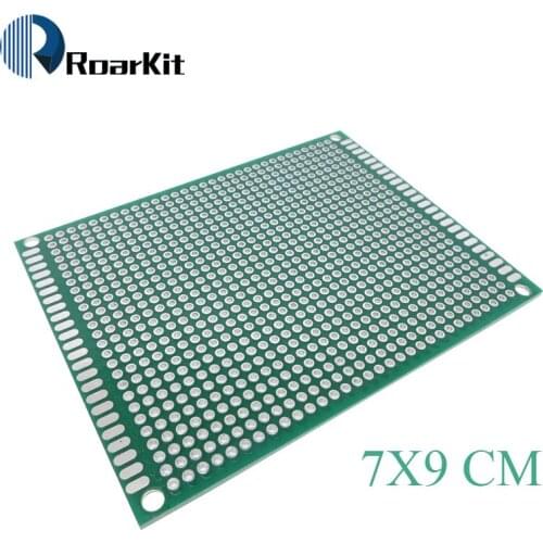 1pcs 7x9 cm PROTOTYPE PCB 7*9cm panel double coating/tinning PCB Universal Board double Sided PCB 2.54MM board