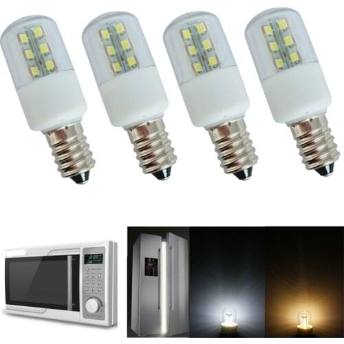 10pcs/Lot Mini 3W E14 E12 LED Crystal Lamp Light SMD 5050 Microwave Oven Light Bulb Freezer Lamp AC 110V 220V