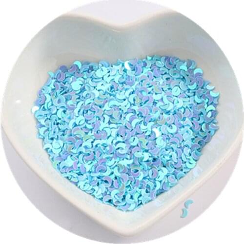 1000g/Lot Shiny Moon Mixed Color PVC 3mm Pink Blue Red Yellow Loose Sequins Embellishment Beads High Quality
