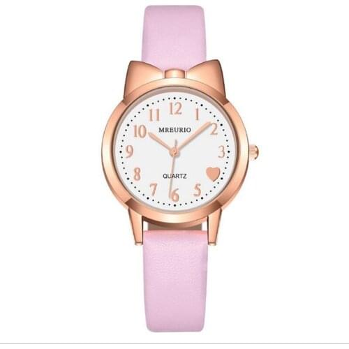 2021 Fashion Kids Love Digital Dial Children Watch Multi-color Leather Strap Quartz Watches Clocks for Girls Clock WristWatch