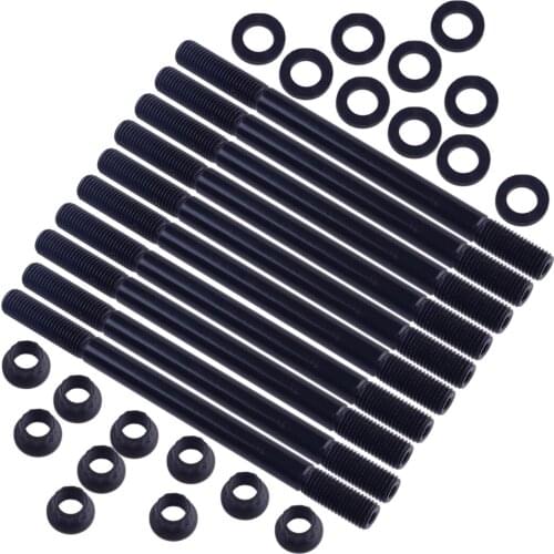 208-4305 Car Steel Cylinder Head Studs Nuts Kits Fit For Honda Civic 1.6L SOHC 1996 1997 1998 1999 2000 Accessories
