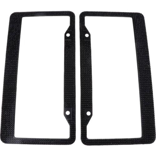 2x 12''x6'' License Plate Frame Bling Rhinestone Crystal Diamond 7 Row Black/Sliver/Rose/Blue/Pink