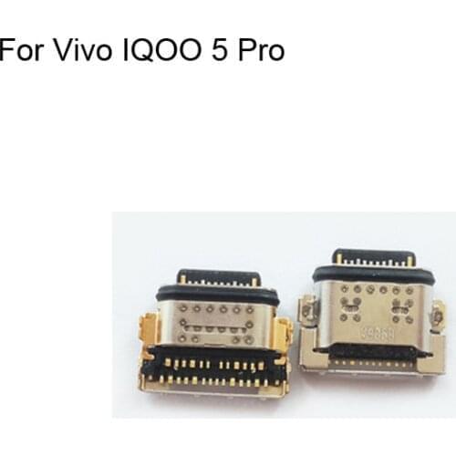 5PCS For Vivo IQOO 5 Pro USB socket Charging Port For Vivo IQOO 5Pro Dock Connector Micro USB Charging Port High Quality