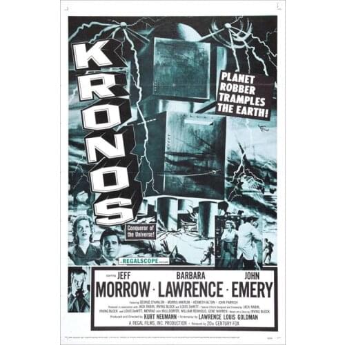 D0843 KRONOS Movie 1957 Silk Fabric Poster Art Decor Indoor Painting Gift