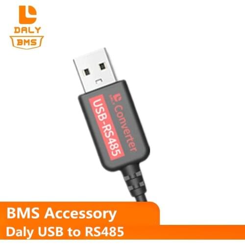DALY Smart BMS Accessory USB to RS485 485 Converter For Li ion Lifepo4 LTO 4S 8S 10S 12S 13S 14S 15S 16S 17S 20S 21S 24S 27S 32S