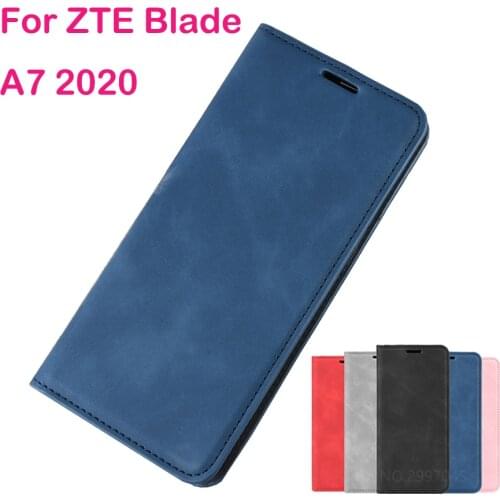 For ZTE Blade A7 2020 Case Magnetic Phone Flip Leather Cases For ZTE Blade A7 2020 High Quality Wallet Leather Soft TPU Cover