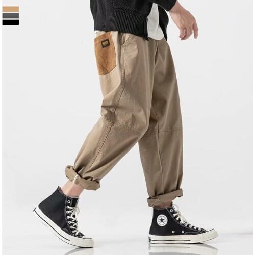 Hip Hop Joggers Harem Pants Men Cargo Pants Military Black Gray Pants Casual Harajuku Streetwear Sweatpant Male Pants baggy