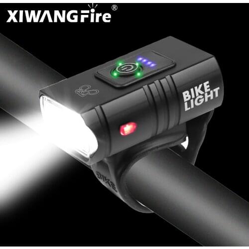 T6 Waterproof LED Flashlight Micro USB Rechargeable Torch Built-in Battery Bicycle Lamp Waterproof Road Bike Front Flashlight