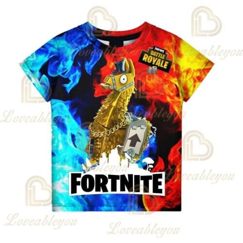 Fortnite Victory Boys Girls 3D Men Women Thin T-shirt Battle Royale Hero T-shirt Kids Game Cartoon T-shirt Birthday Gift