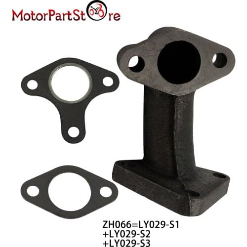 Muffler Exhaust Pipe with Two Exhaust Gaskets Fit Honda GX240 GX270 GX340 GX390 8HP 9HP 11HP 13HP Muffler 18330-ZH9-N00