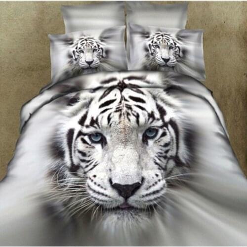 3d tiger animal bedding set queen twin size duvet cover pillow cases full twin size bed linen set