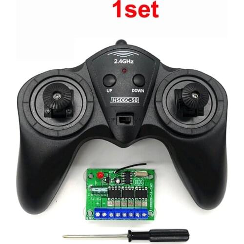 1Set DIY Toy Model Remote Controller Receiver Kit 6CH 2.4G Transmitter 50M Distance Drive Carbon Brush Motor for RC Car Boat