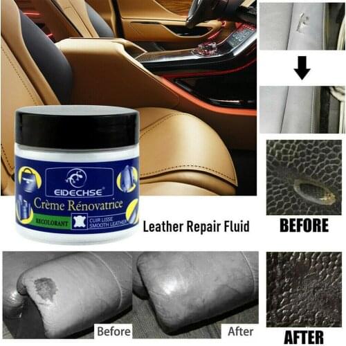 `1pcs Multifunctional Leather Refurbishing Cleaner Repair Cream for Car Seat Sofa Leather Renew Cleaning Kit Decontamination