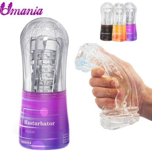 Male Masturbator Cup Soft Pocket Pussy Erotic Toys Adult Penis massager Vacuum Pocket Cup Sex Toy for Men Adults 18+ Sex Product