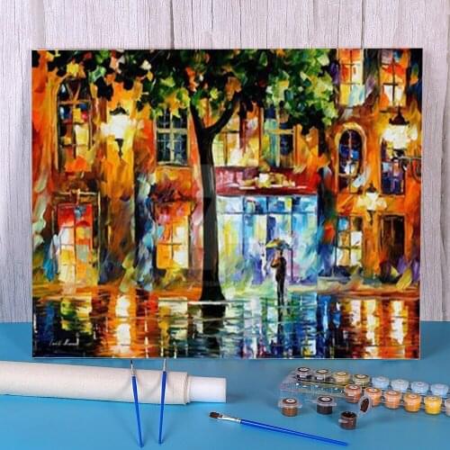 Secrets Windows Coloring By Numbers Painting Complete Kit Acrylic Paints 40*50 Canvas Painting Home Decoration Handiwork
