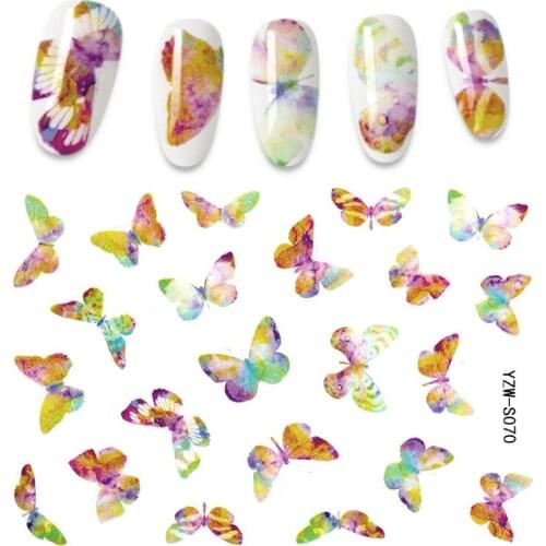 The New 3D Nail Sticker butterfly stickers for nail Foil animalDesign Nails Accessories Fashion Manicure Sticker