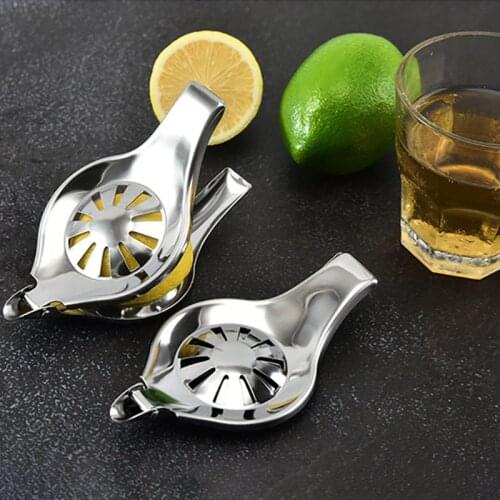 Portable Stainless Steel Citrus Fruits Lemon Squeezer Orange Juice Fast Hand Manual Juicer Press Kitchen Multifunctional Tools