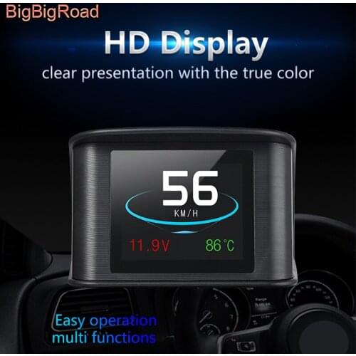 BigBigRoad Car Hud OBD2 Windscreen Projector Head Up Display For Nissan Note Almera Teana Maxima Tiida Pulsar Patrol Y62 Armada