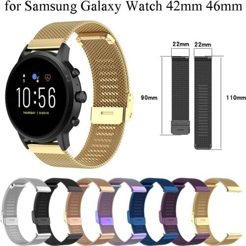 For Garmin Vivoactive 3 3M Milanese Watchband Strap For Huawei Watch GT2 46mm 18/20/22mm Replacement WristBand Smart accessories