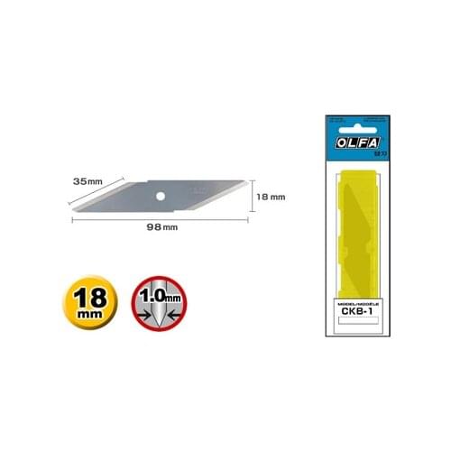 MADE IN JAPAN OLFA CKB-1 Blade blades for standard-duty craft knife in a plastic case for CK-1