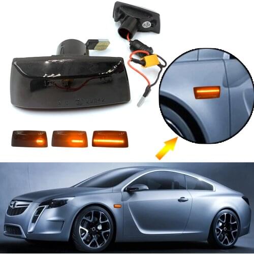 Smoke LED Side Marker Light Flowing Water For Astra Opel for Insignia for Astra H for Zafira B 2005 for Corsa D For Chevrolet