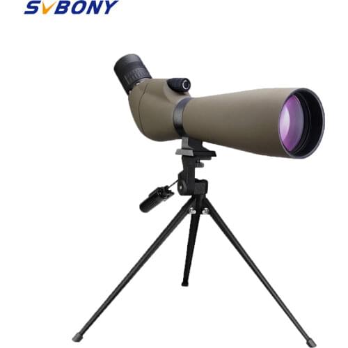 Svbony Spotting Scope 20-60x80 Zoom Monocular Telescope Multi-Coated Optics Refractor Spyglass Telescope Waterproof w/Tripod