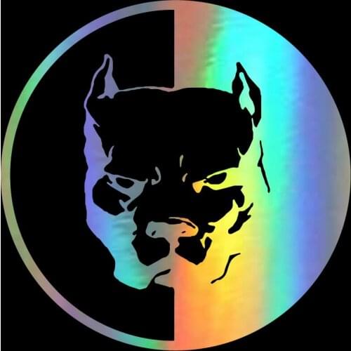 Sticker Vinyl 12*12cm PITBULL SUPER HERO DOG Fun Dog Personal Sticker On window Funny Decal Motorcycle Stickers window Styling