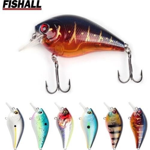Square Bill LC 1.5 2.5 Crankbait Wobbler Rattle Sound 60mm 70mm Floating Crank Lure Bait for Bass Fishing