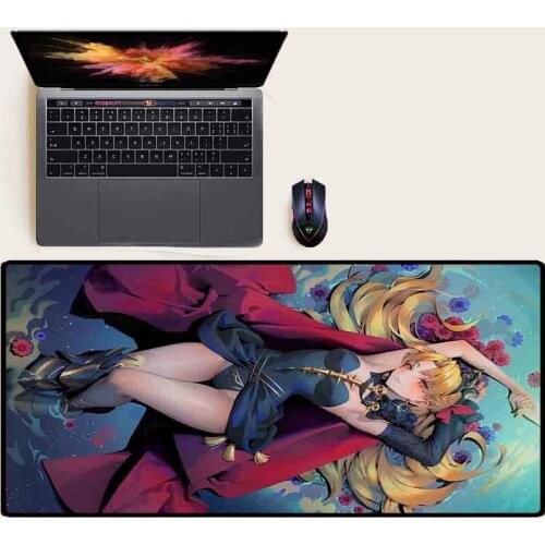 XGZ Sexy Anime Girl Flower Anime Big Mouse PC Notebook Non-slip Glue Muse Pad Keyboard Big Game Office Youth Carpet Table Mat