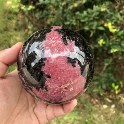 1.3kg Natural Crystal Ball Rhodonite Stone quartz crystal sphere healing for gift