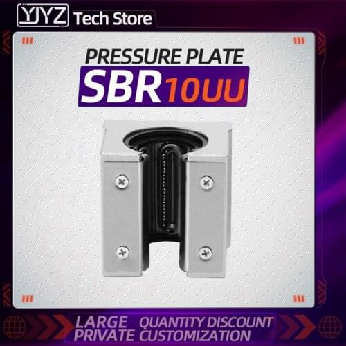 1PC SBR10UU linear Ball Bearing Block open type CNC Router SBR linear guide Pressure plate