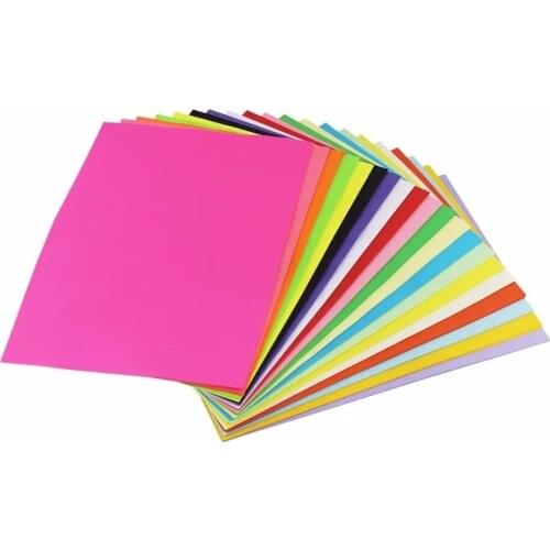 100 sheets 80G Color A4 Copy Uncoated Paper Mix Colour Can be Choose