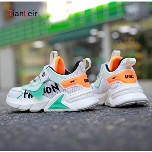 2021 New Autumn Children Sneakers Breathable Mesh Running Sports Shoes For Boys Fashion Casual Kids Shoes Boys Chaussure Enfant