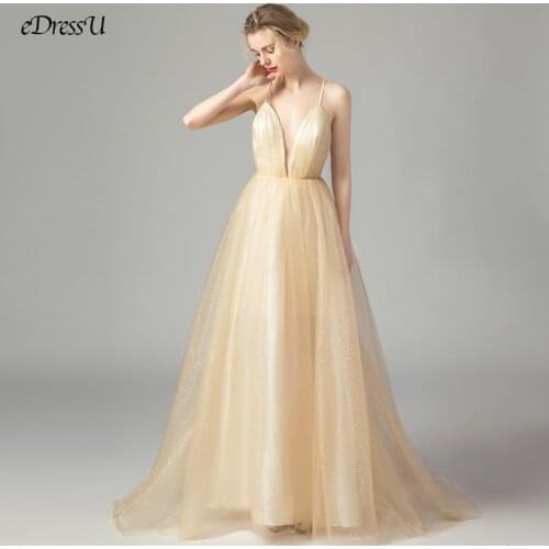 2021 Sleeveless Evening Dress V-neck Criss-Cross Long Prom Dress Elegant A-Line Wedding Party Dress Vestido de Fiesta WS-7567