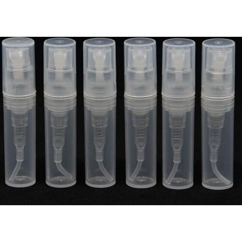 7Pieces/Lot) 2ml Travel portable transparent plastic perfume atomizer
