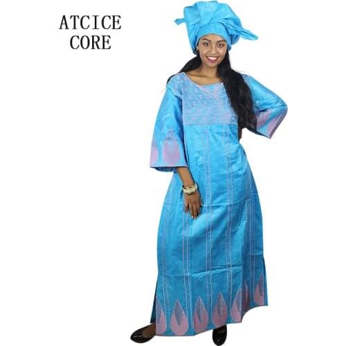 100% cotton african dresses for women new fashion dashiki african bazin riche embroidery design clothing 101