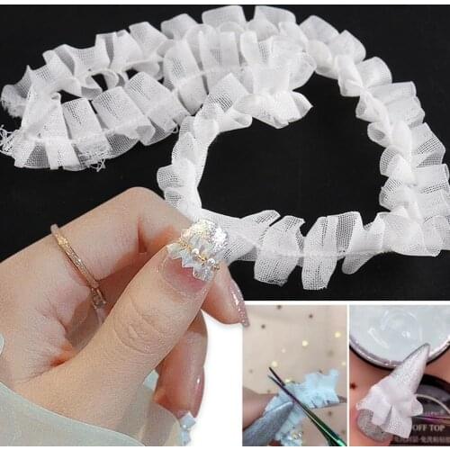 Nail Accessory Waterproof Nail Art Long-Lasting Skirt Faux Pearls Nail Art Accessories for Women