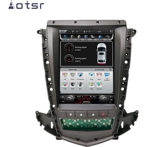 For Cadillac SRX ATS ATSL XTS 2009 2012 Android 10 Car Radio Tesla Vertical Screen Multimedia Player GPS Navigation DSP CarPlay