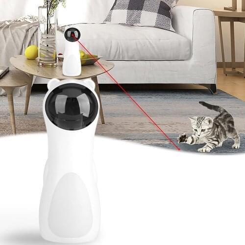 Automatic Cat LED Laser Toys Interactive Smart Teasing Pet LED Laser Funny Handheld Cat Exercise Training Entertaining Toy